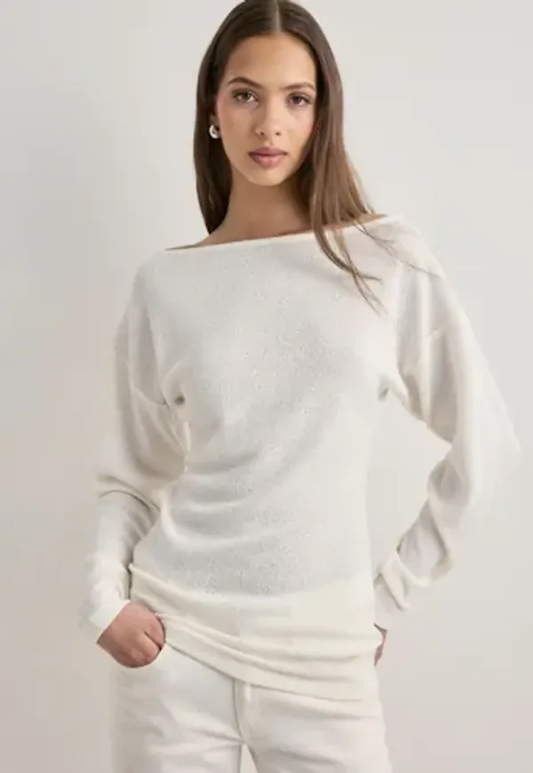Nelly - Vit - Gorgeous Long Sweater
