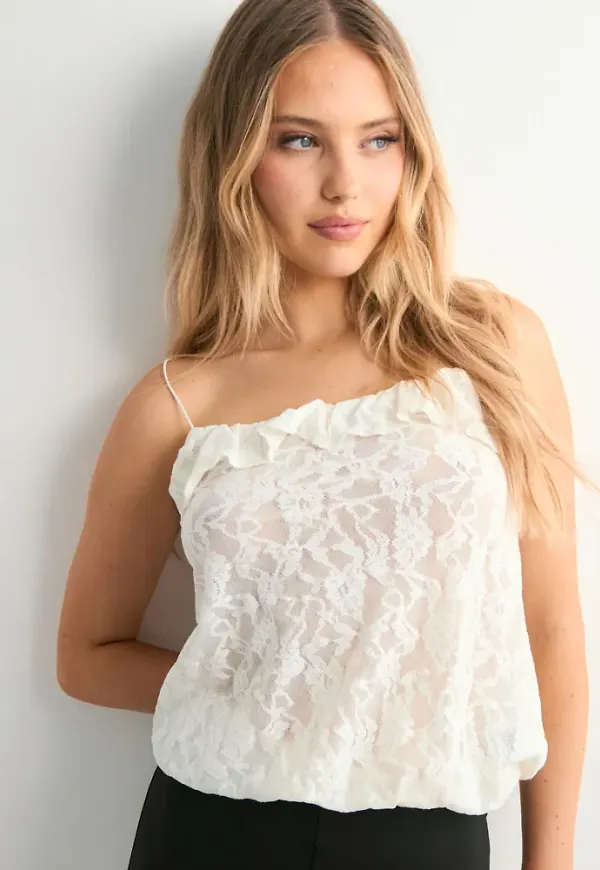 Nelly - Vit - Lace Balloon Singlet