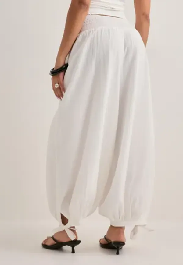 Nelly - Vit - Puff Pants