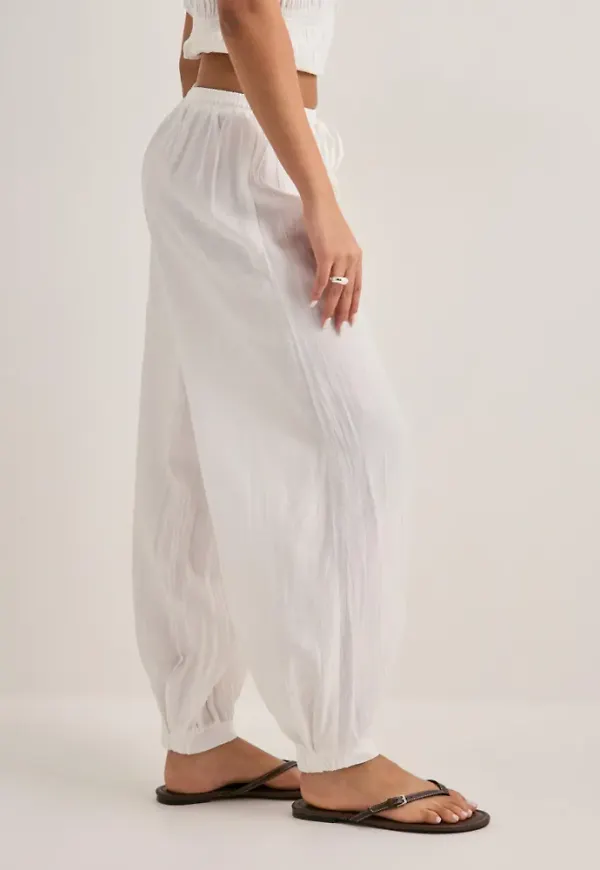 Nelly - Vit - Soft Puff Pants