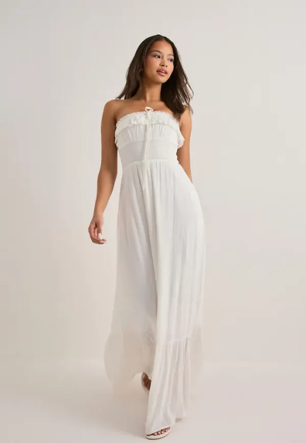 Nelly - Vit - Summer Breeze Dress