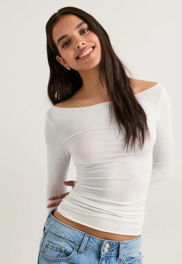 Nelly - Vit - Ultra Soft LS Top