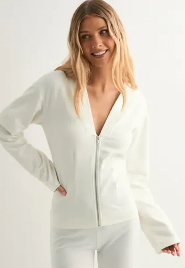 Nelly - Vit - Waist Focus Zip Hoodie