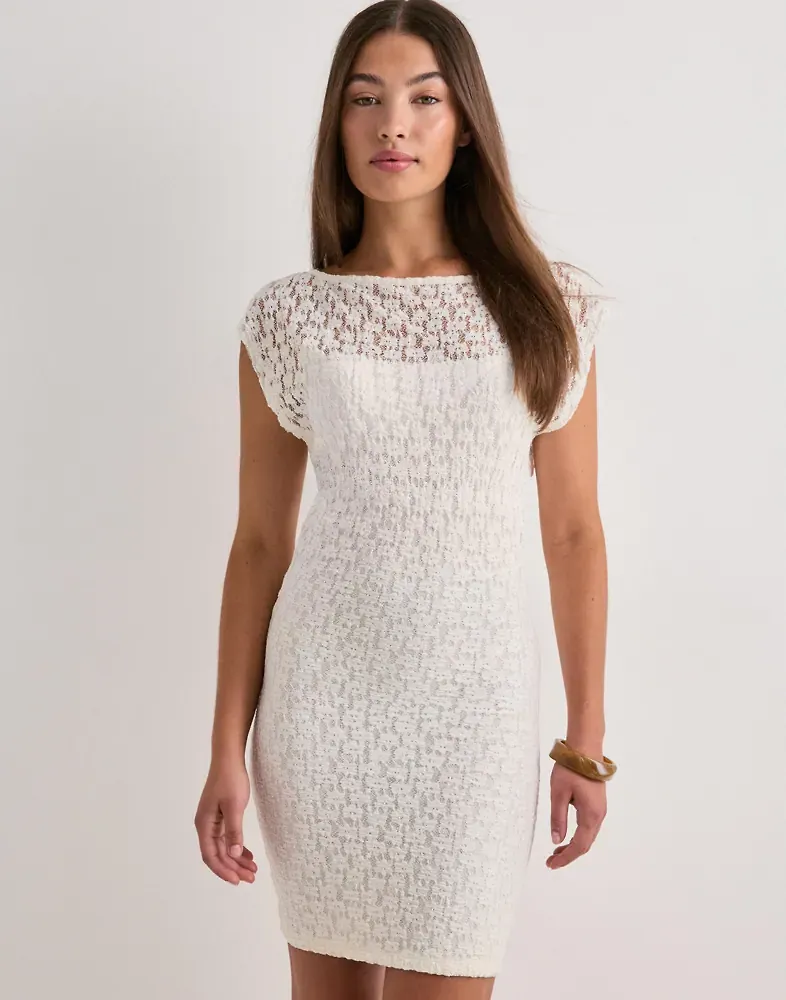 Nelly - Vit - Wonderful Lace Dress