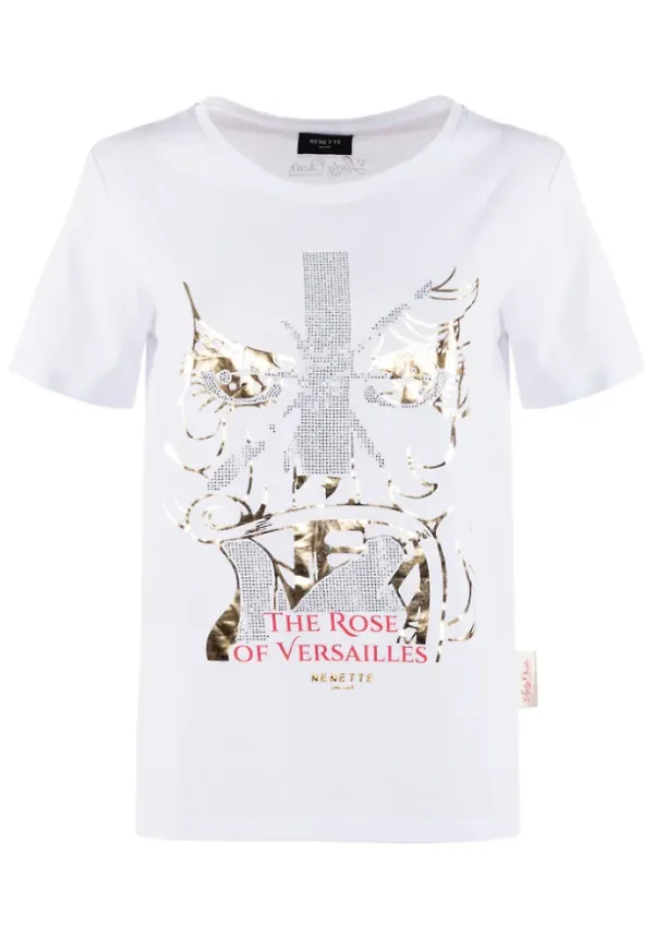 Nenette, Topp, Dam, M, Bomull, Lady Oscar Bomull Kortärmad T-shirt