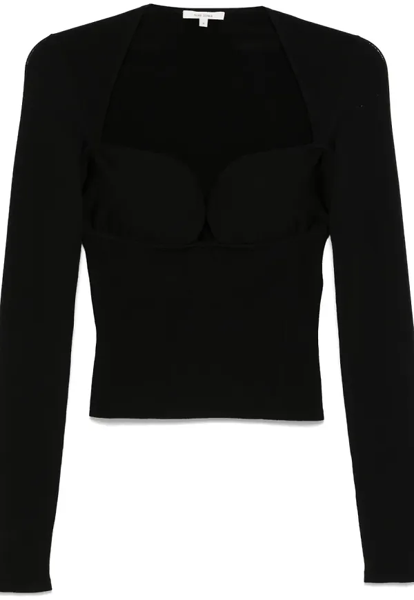 Nensi Dojaka linne i bustier-modell - Svart