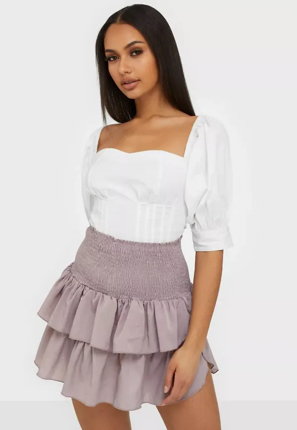 Neo Noir - Minikjolar - Misty Rose - Carin Skirt - Kjolar - miniskirts