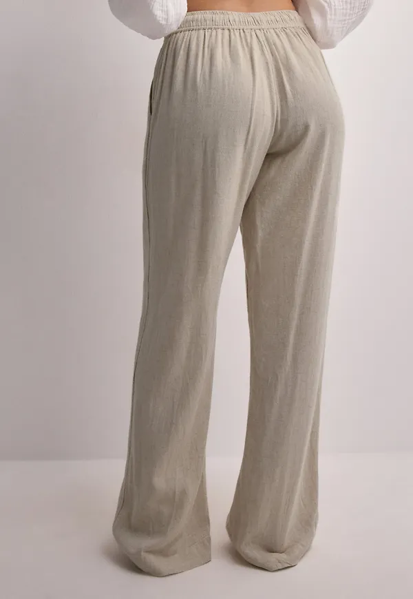 Neo Noir - Beige - Sonar Drapy Linen Pants