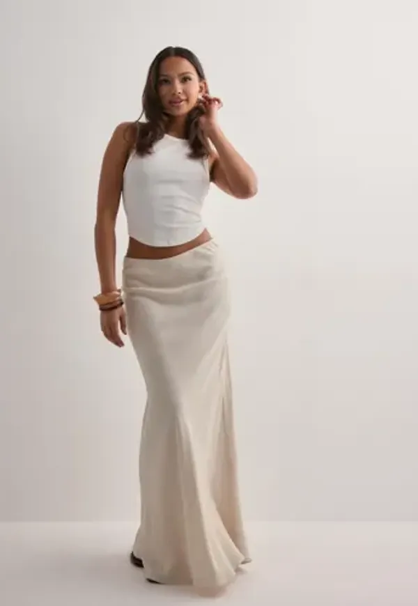 Neo Noir - Beige - Viso Linen Skirt