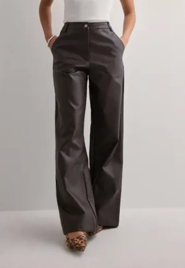 Neo Noir - Brun - Pinur Faux Leather Pants