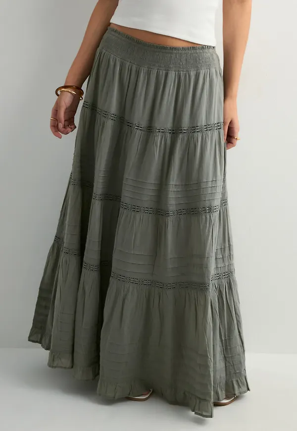 Neo Noir - Grön - Felicia S Voile Skirt