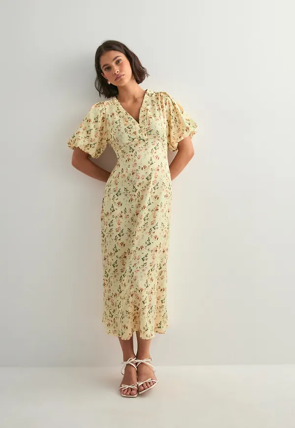 Neo Noir - Gul - Illana Flower Print Dress