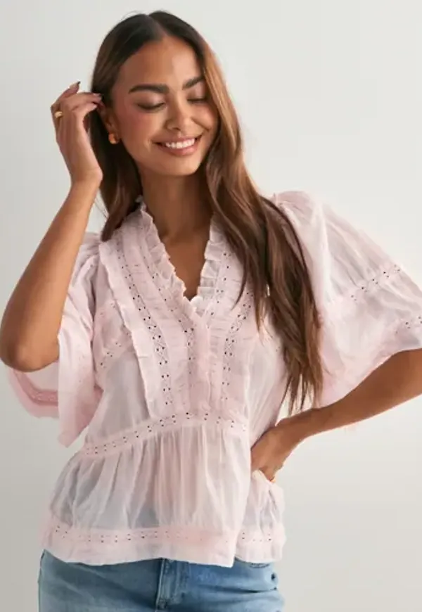 Neo Noir - Rosa - Evienne S Voile Top