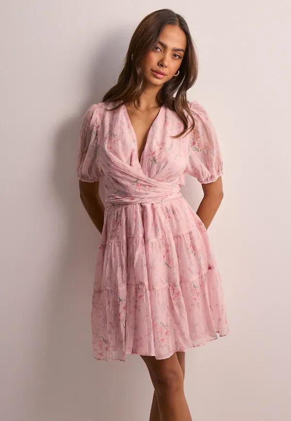 Neo Noir - Rosa - Wendi Flower Crepe Dress