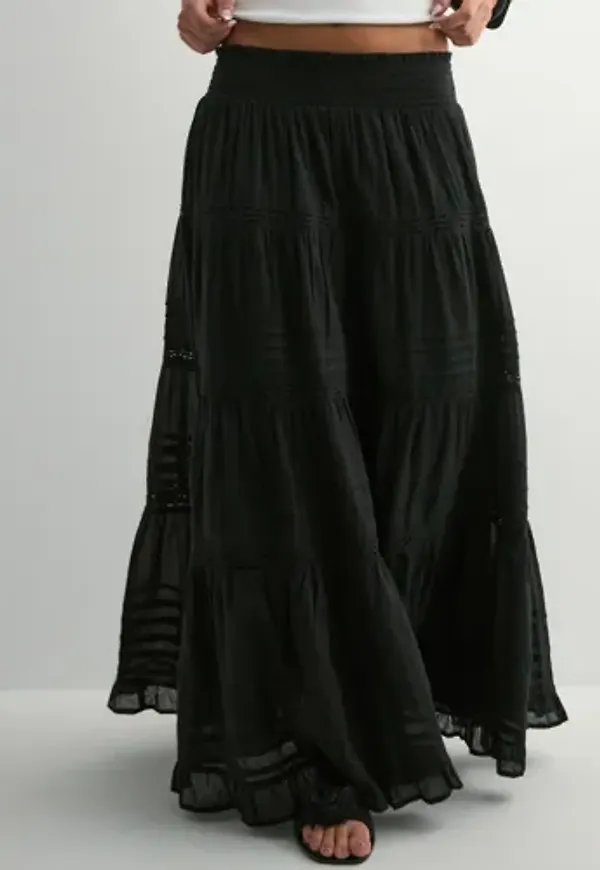 Neo Noir - Svart - Felicia S Voile Skirt