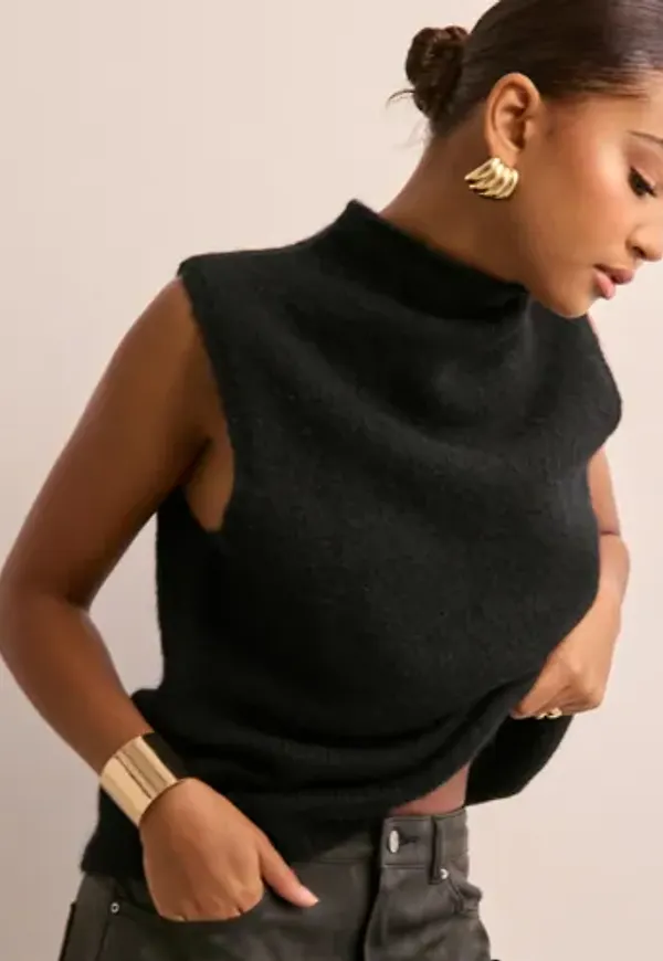 Neo Noir - Svart - Ofelia Knit Top
