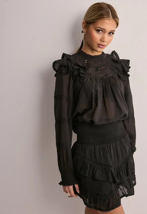 Neo Noir - Svart - Ricki S Voile Skirt