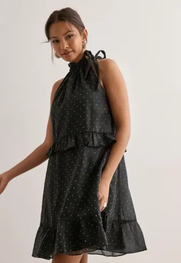 Neo Noir - Svart - Rida Bedazzled Dress