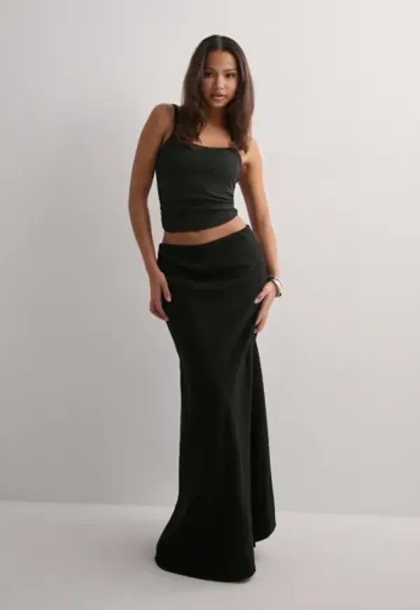 Neo Noir - Svart - Viso Linen Skirt