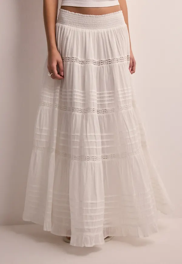 Neo Noir - Vit - Felicia S Voile Skirt