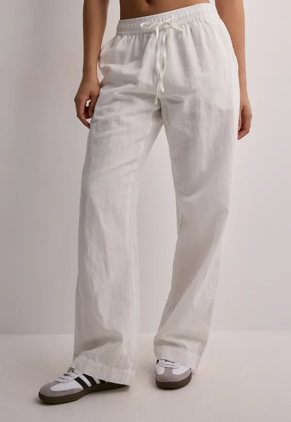 Neo Noir - Vit - Sonar Linen Pants
