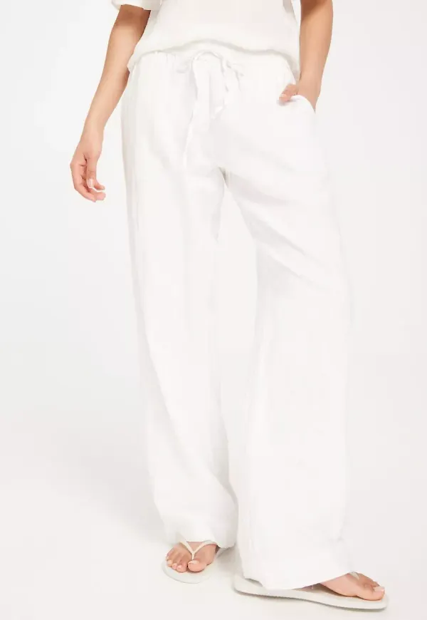 Neo Noir - White - Sonar Linen Pants