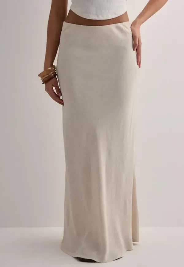 Neo Noir - Beige - Viso Linen Skirt