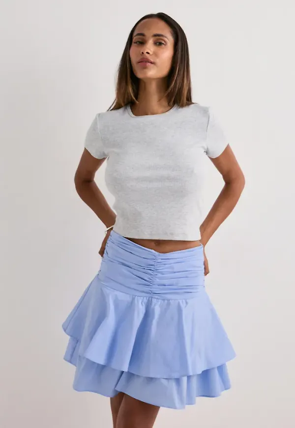 Neo Noir - Blå - Janie Poplin Skirt