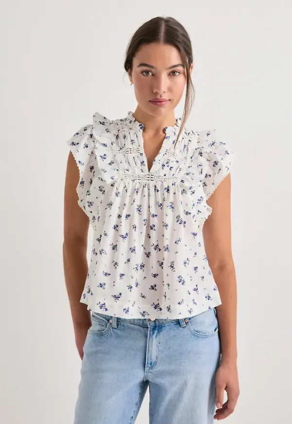 Neo Noir - Blå - Jayla Small Blossom Top