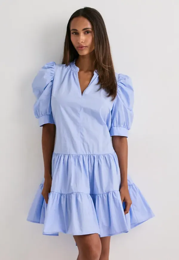Neo Noir - Blå - Tabbie Poplin Dress