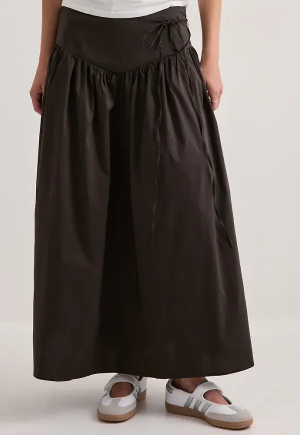 Neo Noir - Brun - Anais Poplin Skirt