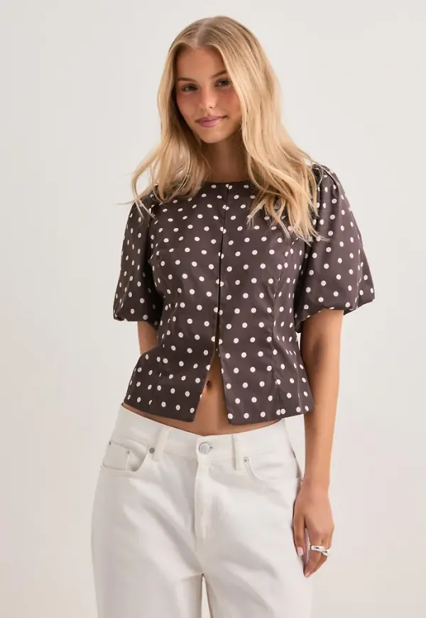 Neo Noir - Brun - Anela Dot Blouse