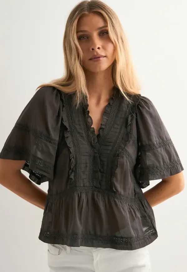 Neo Noir - Brun - Evienne S Voile Top