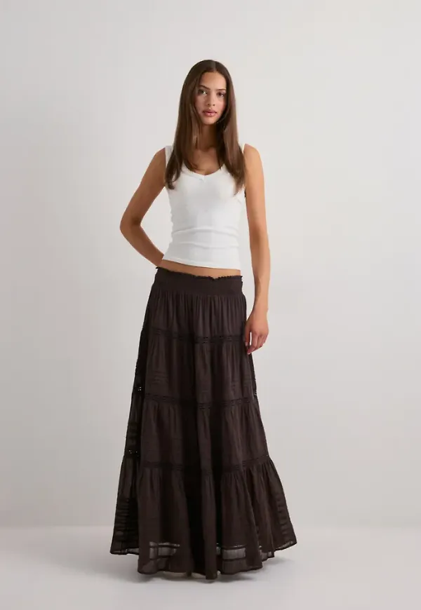 Neo Noir - Brun - Felicia S Voile Skirt