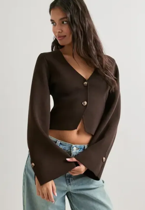 Neo Noir - Brun - Fulvia Knit Blouse