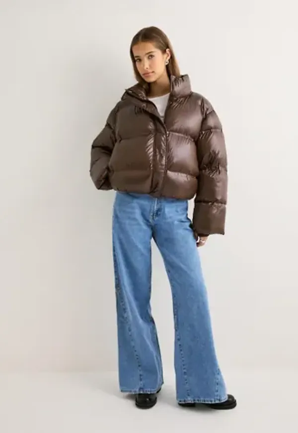Neo Noir - Brun - Rhea Shiny Puffer Jacket