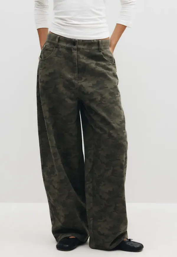 Neo Noir - Grön - Haven Camou Jeans