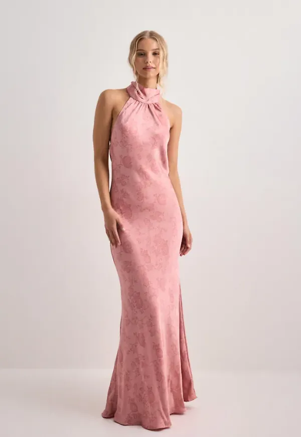 Neo Noir - Rosa - Fiona Pattern Satin Dress