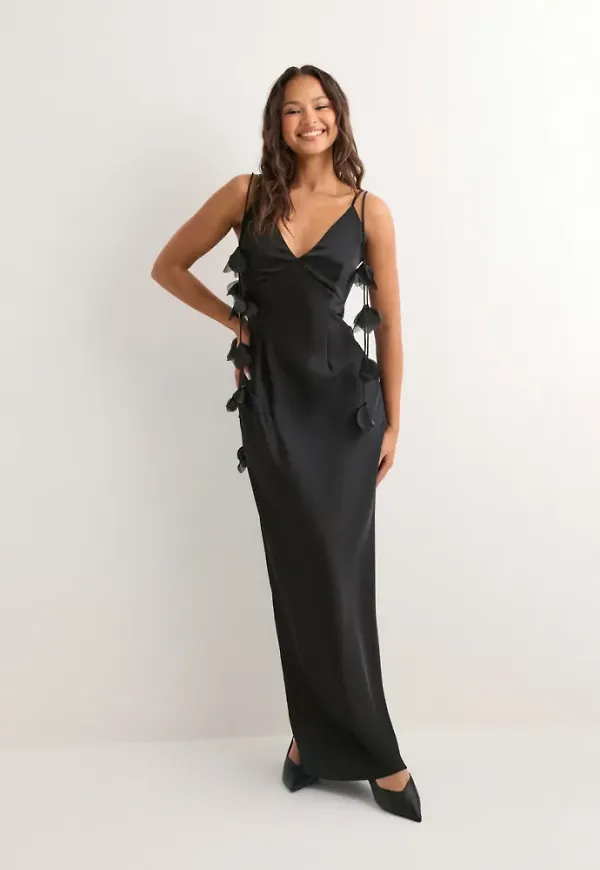 Neo Noir - Svart - Colly Heavy Sateen Dress