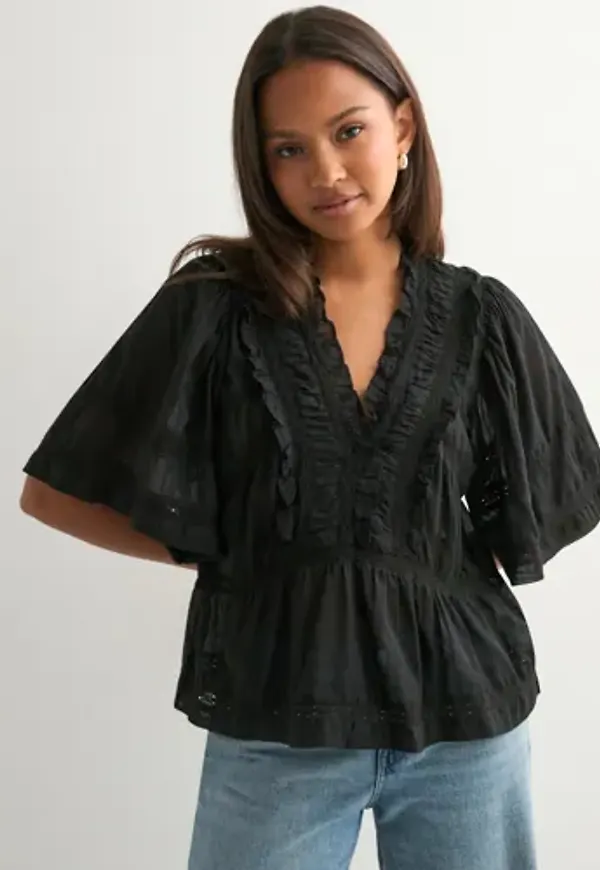 Neo Noir - Svart - Evienne S Voile Top