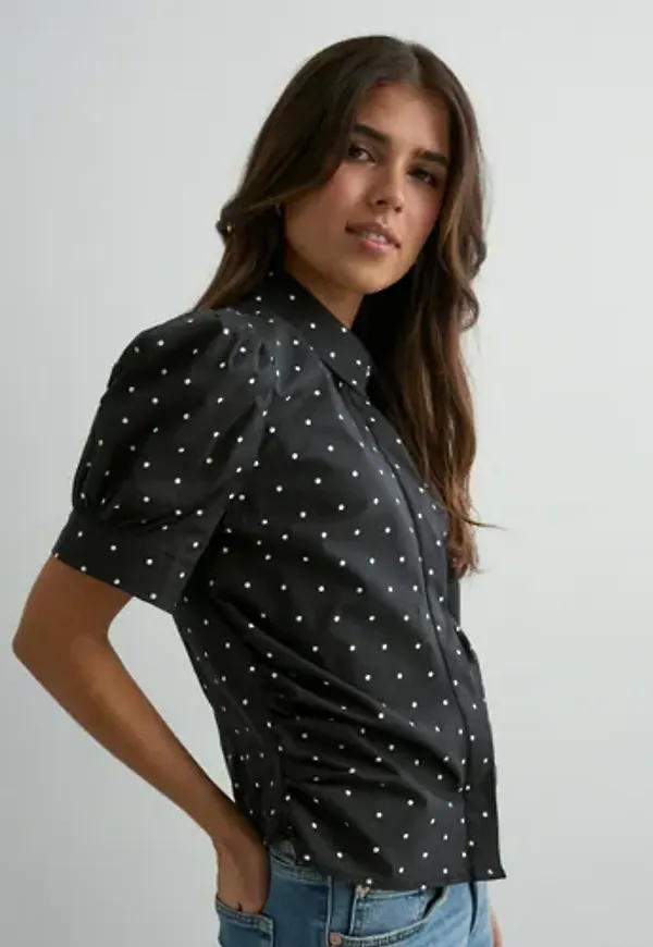 Neo Noir - Svart - Frannie Dot Shirt