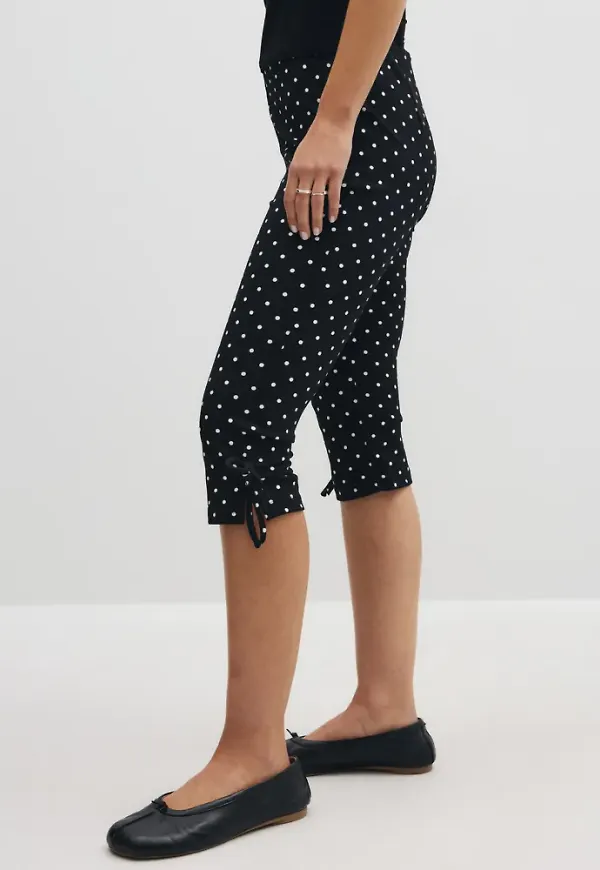 Neo Noir - Svart - Juan Dot Capri Pants