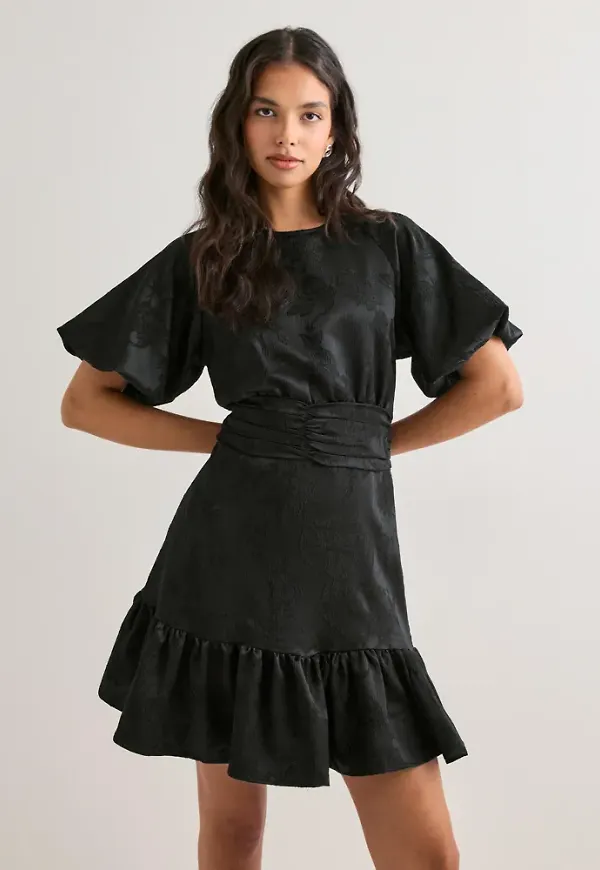 Neo Noir - Svart - Sulli Jacquard Dress