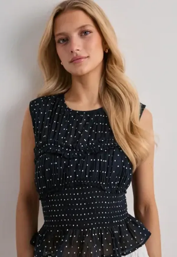 Neo Noir - Svart - Tiril Dot Top