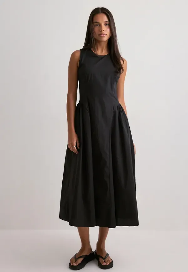 Neo Noir - Svart - Zora Poplin Dress