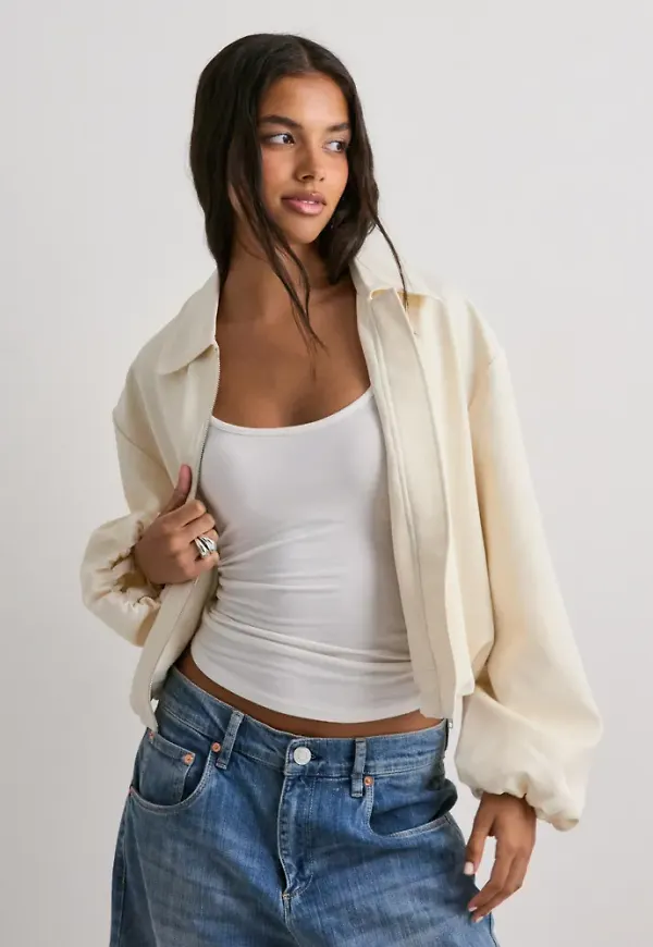 Neo Noir - Vit - Denielle Structure Jacket