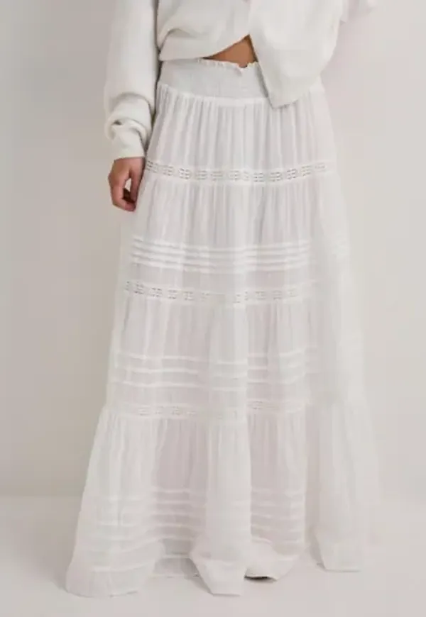 Neo Noir - Vit - Felicia S Voile Skirt
