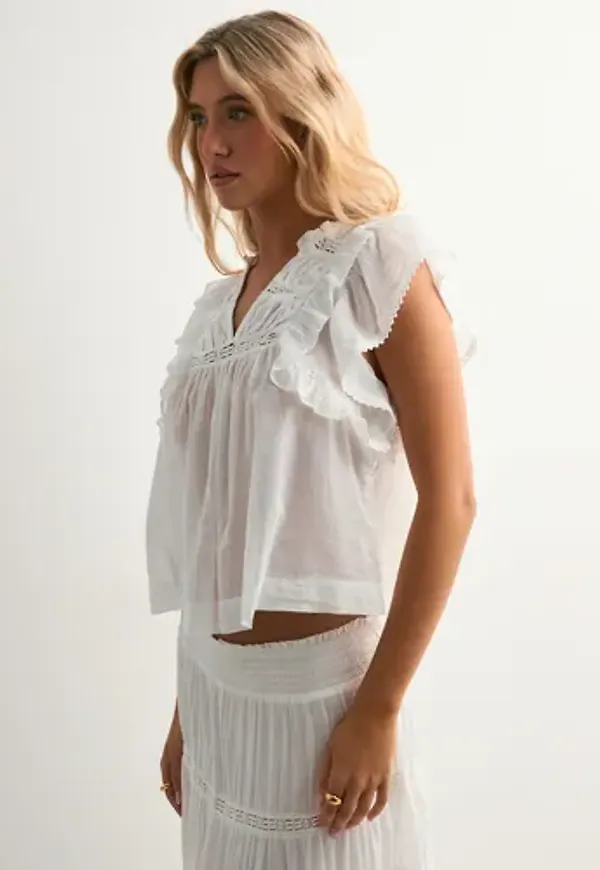 Neo Noir - Vit - Jayla S Voile Top