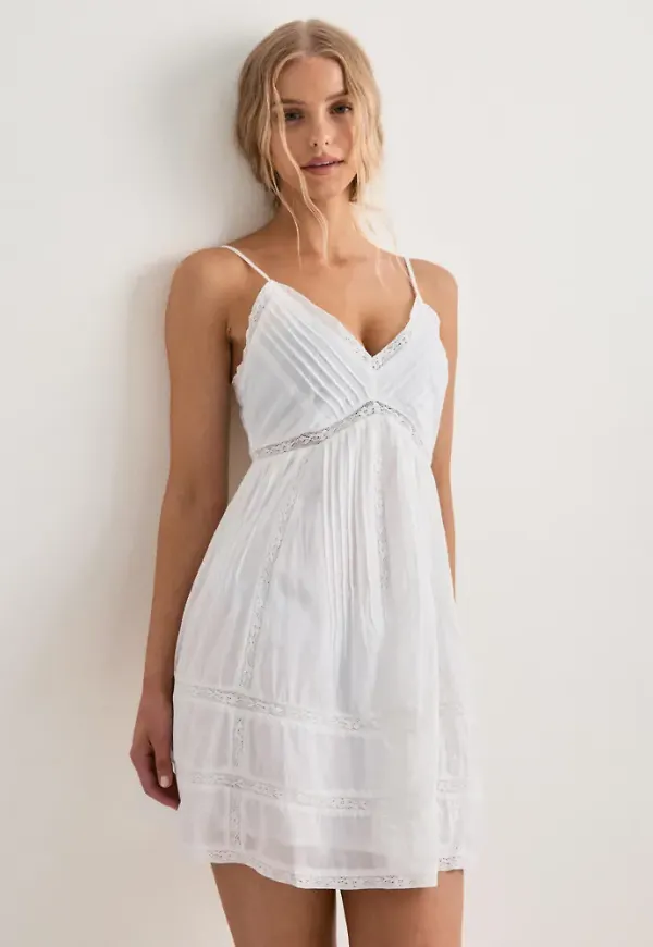 Neo Noir - Vit - Valora S Voile Dress – Nelly
