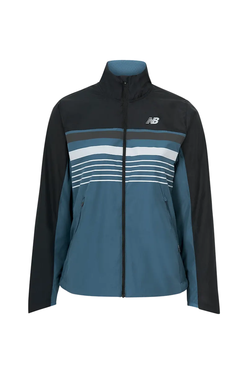 New Balance - Vindjacka / löparjacka Accelerate Protect Jacket Reflective - Grå